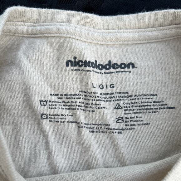 Nickelodeon SpongeBob T SHIRT "Krusty Krab" Krabby Patty Crusty Bikini Bottom Lg - Picture 3 of 9